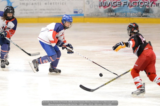 2015-04-12 Torneo di Pinzolo 3996 Aosta-Hockey Milano Rossoblu U12 Alessia Labruna